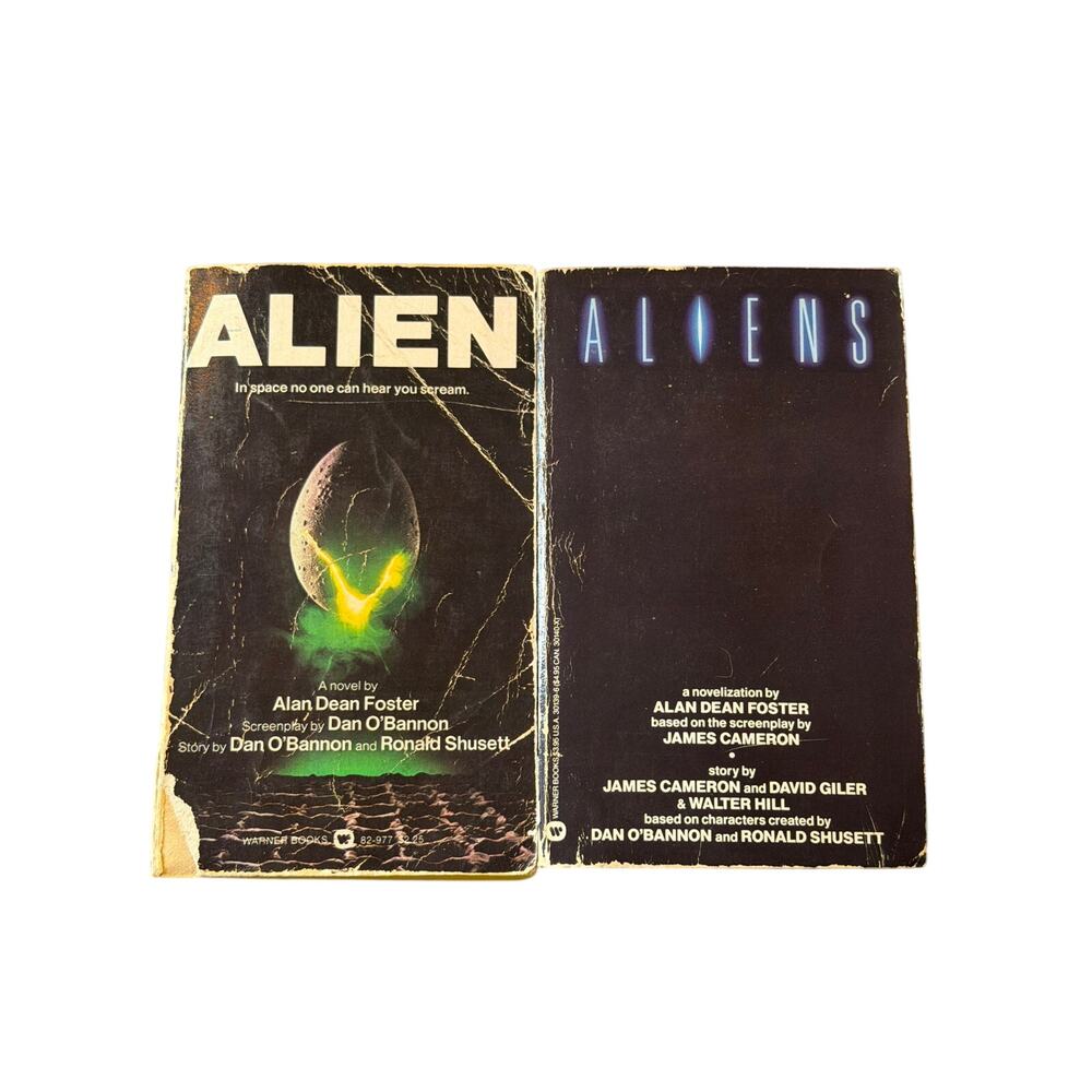 Alien / Aliens Alan Dean Foster novel James Cameron Movie book bundle